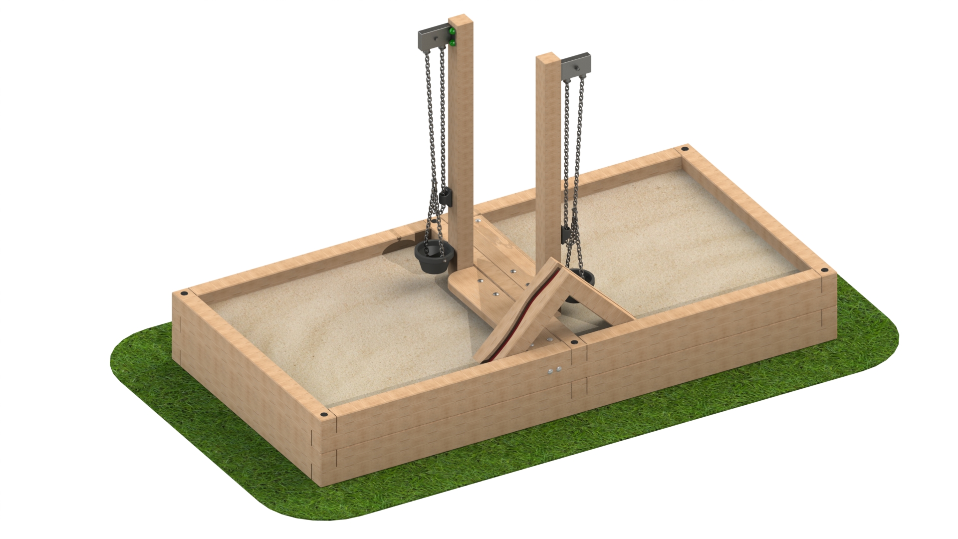 Sandpit with Sand Cranes and Chute Sandpit with Sand Cranes and Chute