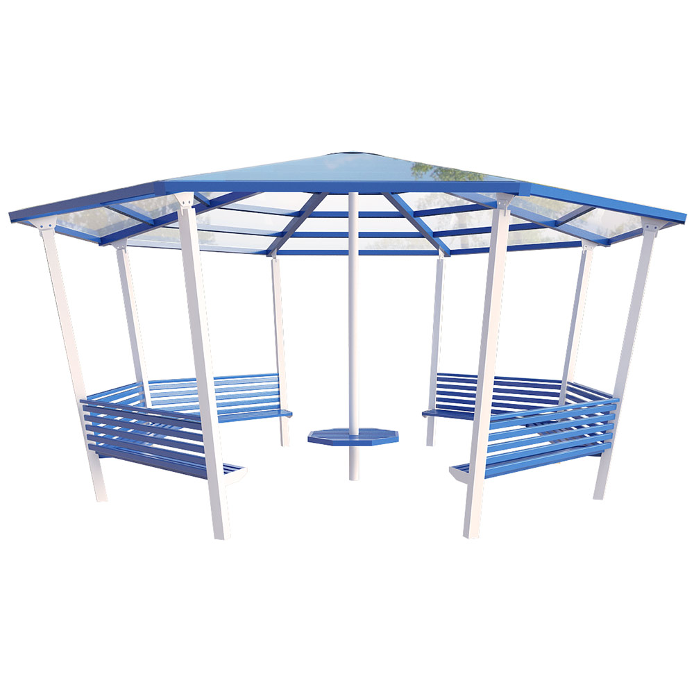 8 Sided Shelter with 6 Seats
