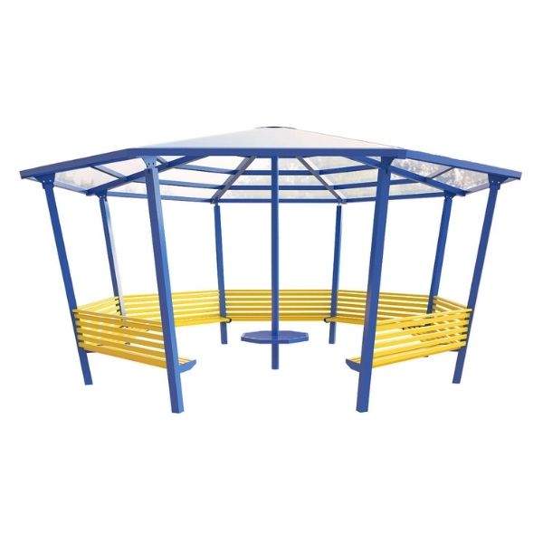 8 Sided Shelter with 7 Seats