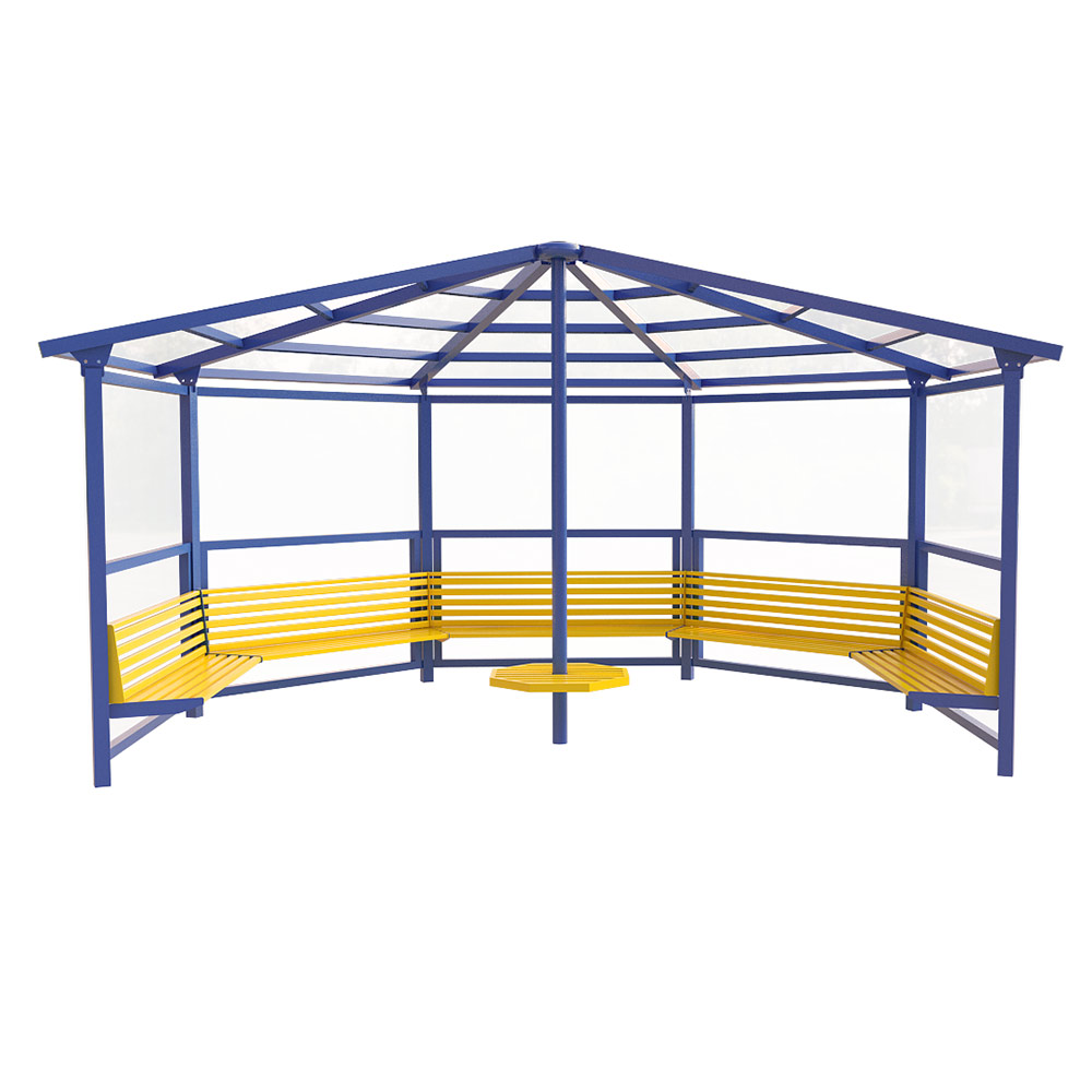 5 Sided Youth Shelter with Side Cladding