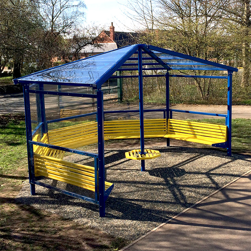 5 Sided Youth Shelter with Side Cladding 5 Sided Youth Shelter with Side Cladding