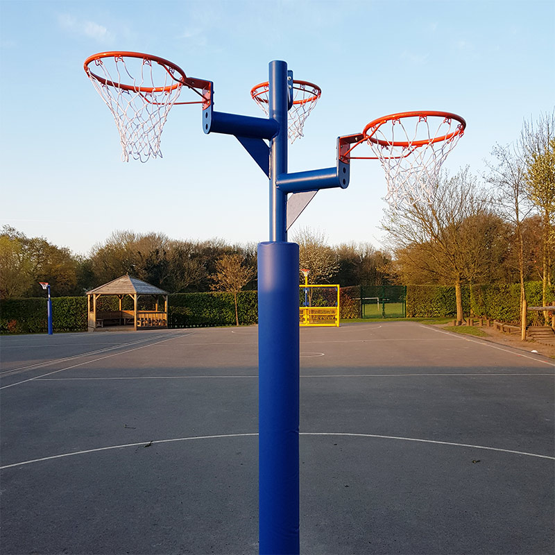 Triple Netball Post Triple Netball Post