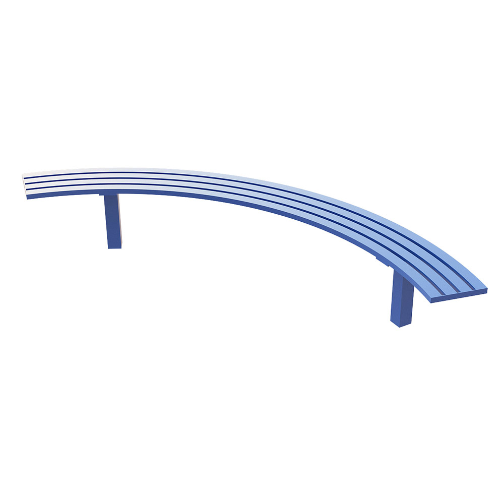 Curved Park Bench