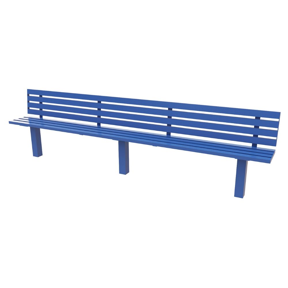 Steel Slatted Seat Single Colour 3M