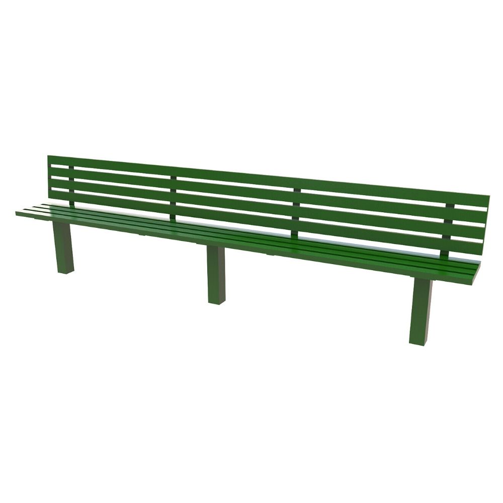 Steel Slatted Seat Single Colour 3M Steel Slatted Seat Single Colour 3M