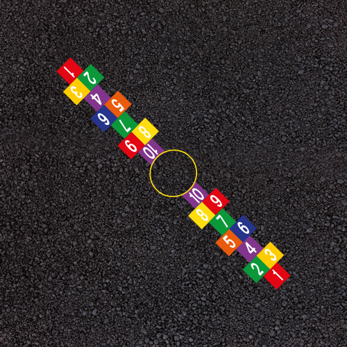 2 Way Hopscotch (using 300mm squares) 2 Way Hopscotch (using 300mm squares)