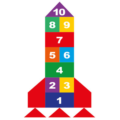 Rocket Hopscotch 400 (using 400mm squares)