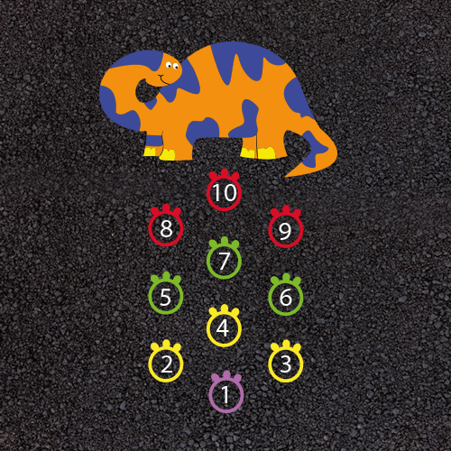 Dinosaur Hopscotch Dinosaur Hopscotch