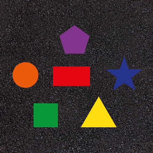 Shapes: Circle Square Rectangle Star Triangle 100mm Shapes: Circle Square Rectangle Star Triangle 100mm