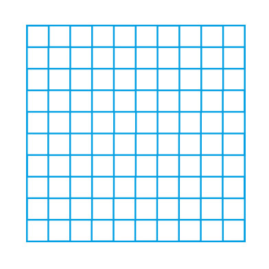 10 x 10 Blank Grid Single Colour 10 x 10 Blank Grid Single Colour