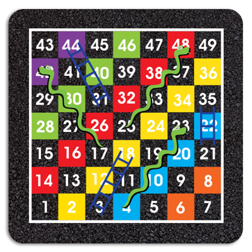 1-49 Snakes & Ladders Half Solid 1-49 Snakes & Ladders Half Solid