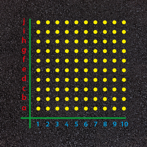 Co-ordinates Grid Dots Co-ordinates Grid Dots