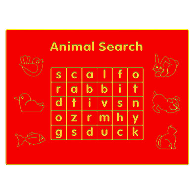 Animal Search Play Panel Animal Search Play Panel