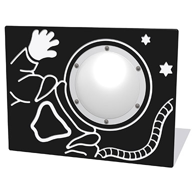 Spaceman Play Panel with Clear Dome Spaceman Play Panel with Clear Dome