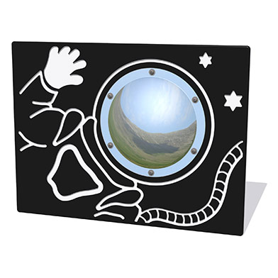 Spaceman Play Panel with Mirrored Dome Spaceman Play Panel with Mirrored Dome