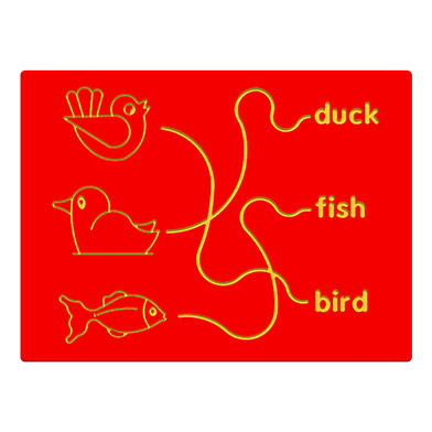 Bird, Duck & Fish Trace Play Panel Bird, Duck & Fish Trace Play Panel