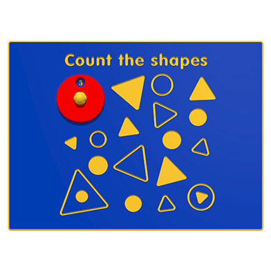 Count The Shapes Play Panel Count The Shapes Play Panel