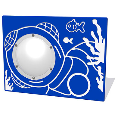 Underwater Diver Play Panel with Clear Dome Underwater Diver Play Panel with Clear Dome
