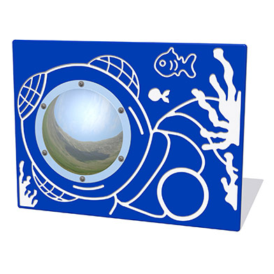 Underwater Diver Play Panel with Mirrored Dome Underwater Diver Play Panel with Mirrored Dome