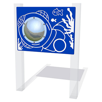 Underwater Diver Play Panel with Mirrored Dome
