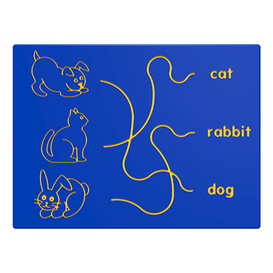 Dog, Cat & Rabbit Trace Play Panel Dog, Cat & Rabbit Trace Play Panel