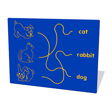 Dog, Cat & Rabbit Trace Play Panel