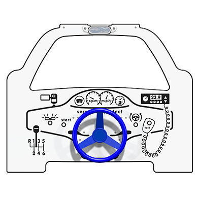 Police Car Play Panel