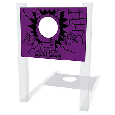Monster Head Through Play Panel