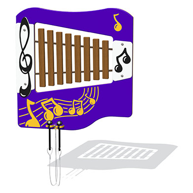 Hardwood Xylophone Musical Play Panel Hardwood Xylophone Musical Play Panel