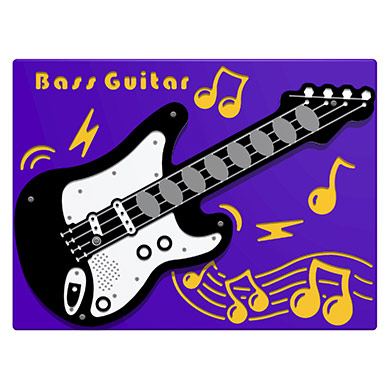 PlayTronic Bass Guitar Musical Play Panel PlayTronic Bass Guitar Musical Play Panel