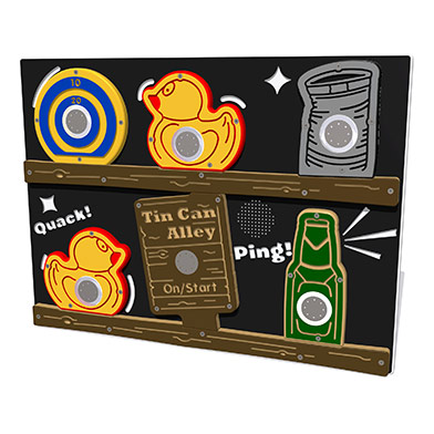 PlayTronic Tin Can Alley Reactions Game Panel