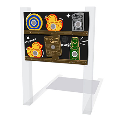 PlayTronic Tin Can Alley Reactions Game Panel
