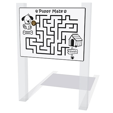 Puppy Maze Play Panel