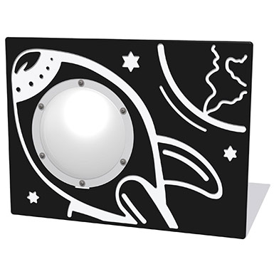 Space Rocket Play Panel Clear Dome Space Rocket Play Panel Clear Dome