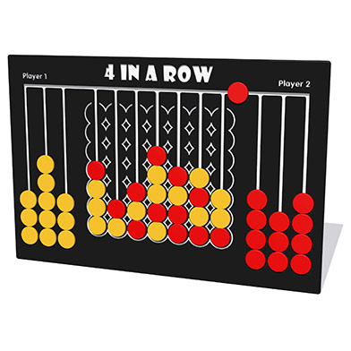 Giant 4 in a Row Game Play Panel Giant 4 in a Row Game Play Panel