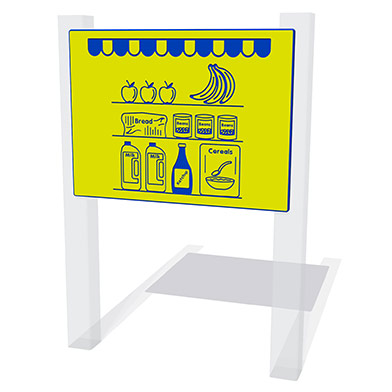 Grocers Shop Shelves Play Panel