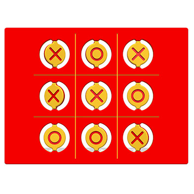 Flip-Over Noughts & Crosses Play Panel Flip-Over Noughts & Crosses Play Panel