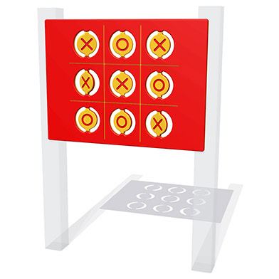 Flip-Over Noughts & Crosses Play Panel Flip-Over Noughts & Crosses Play Panel
