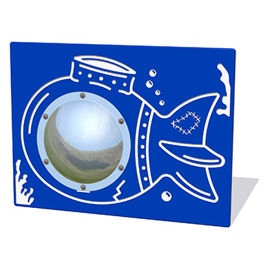 Underwater Sub Play Panel with Mirrored Dome Underwater Sub Play Panel with Mirrored Dome