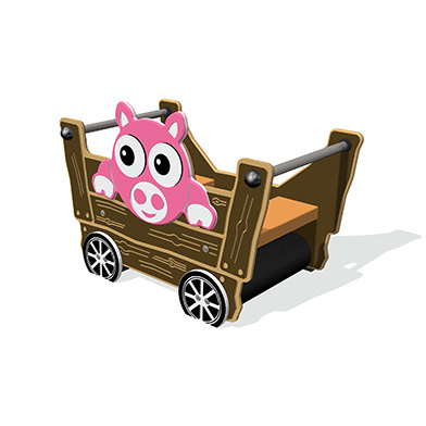 Tractor Trailer with Pig Tractor Trailer with Pig