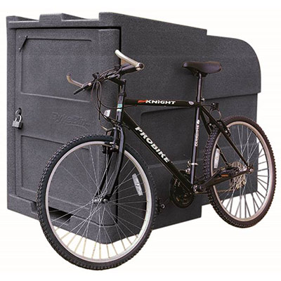 Plain BykeBin With Fixing Bolts & Padlock Plain BykeBin With Fixing Bolts & Padlock