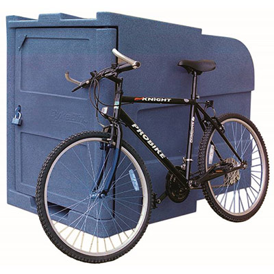 BykeBin With Advertising Panels, Fixing Bolts & Padlock BykeBin With Advertising Panels, Fixing Bolts & Padlock