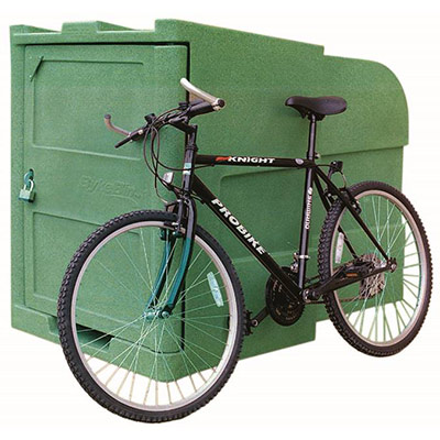 BykeBin With Advertising Panels, Fixing Bolts & Padlock BykeBin With Advertising Panels, Fixing Bolts & Padlock