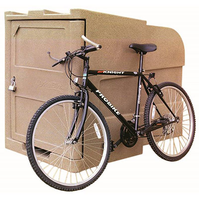 BykeBin With Advertising Panels, Fixing Bolts & Padlock BykeBin With Advertising Panels, Fixing Bolts & Padlock