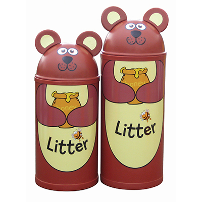 Large Bear Litter Bin Large Bear Litter Bin