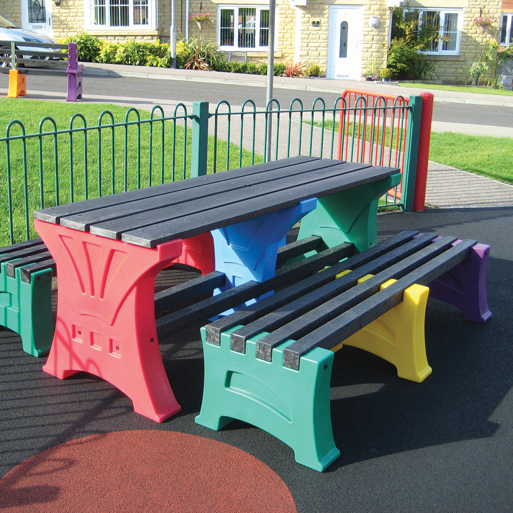 Table and 2 x Three Person Bench Table and 2 x Three Person Bench