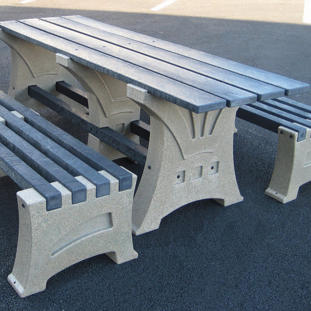 Table and 2 x Four Person Bench