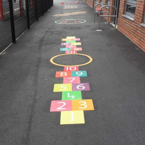 2 Way Hopscotch (using 300mm squares)