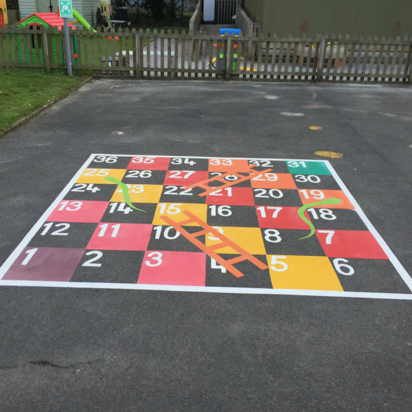 1-36 Snakes & Ladders Half Solid 1-36 Snakes & Ladders Half Solid