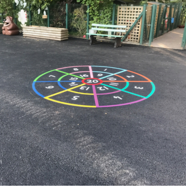 Bullseye Target Playground Markings